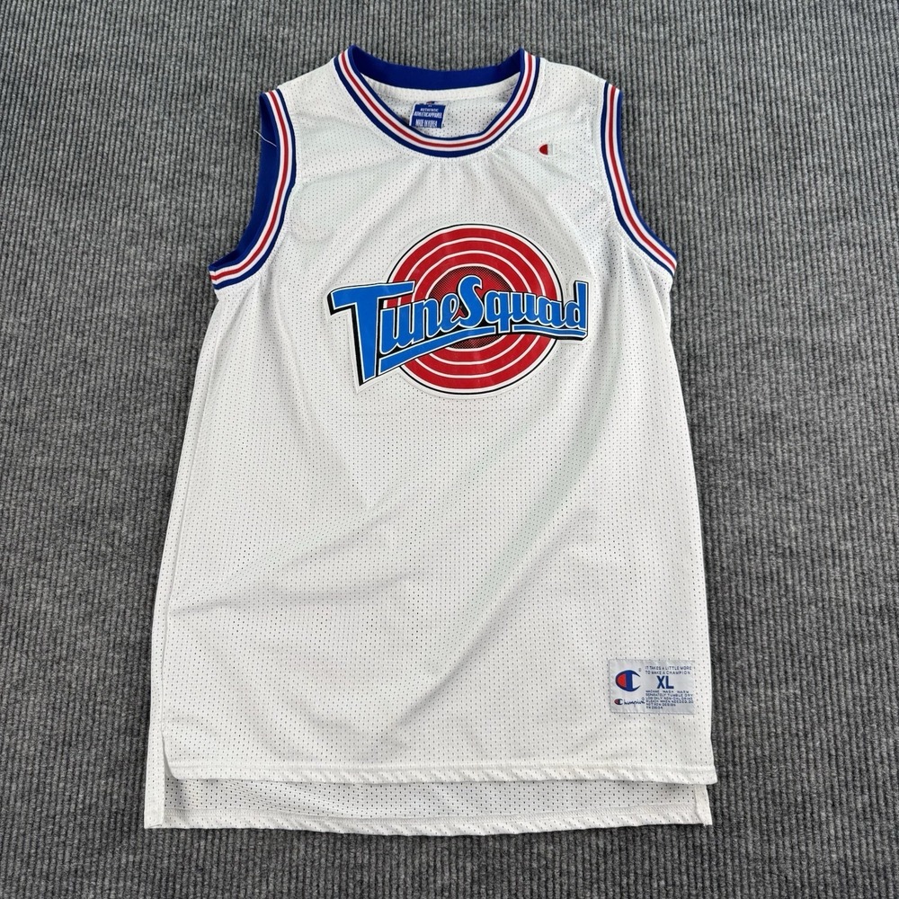 Champion Michael Jordan Jersey Men Extra Large White Tune Squad Space Jam 90s